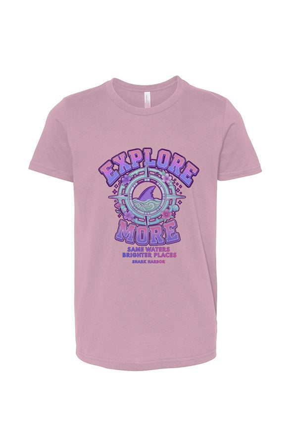 The Explore More Youth Tee Girly Edition